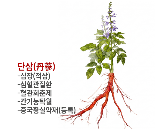 단삼 항산화 원료 이미지